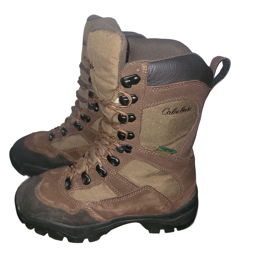 Cabela's Brown Leather Dry Plus Waterproof Winter Boots 7D - Picture 2 of 6